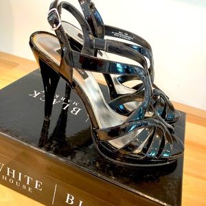 WHBM, Sandals Heels, size 7.5, black,